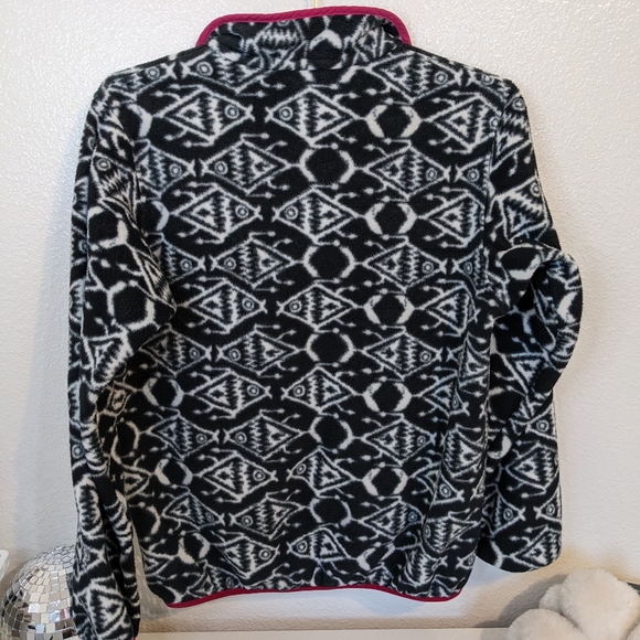 Patagonia Synchilla Snap-T fleece pullover ikat fish patterned medium - Picture 3 of 8
